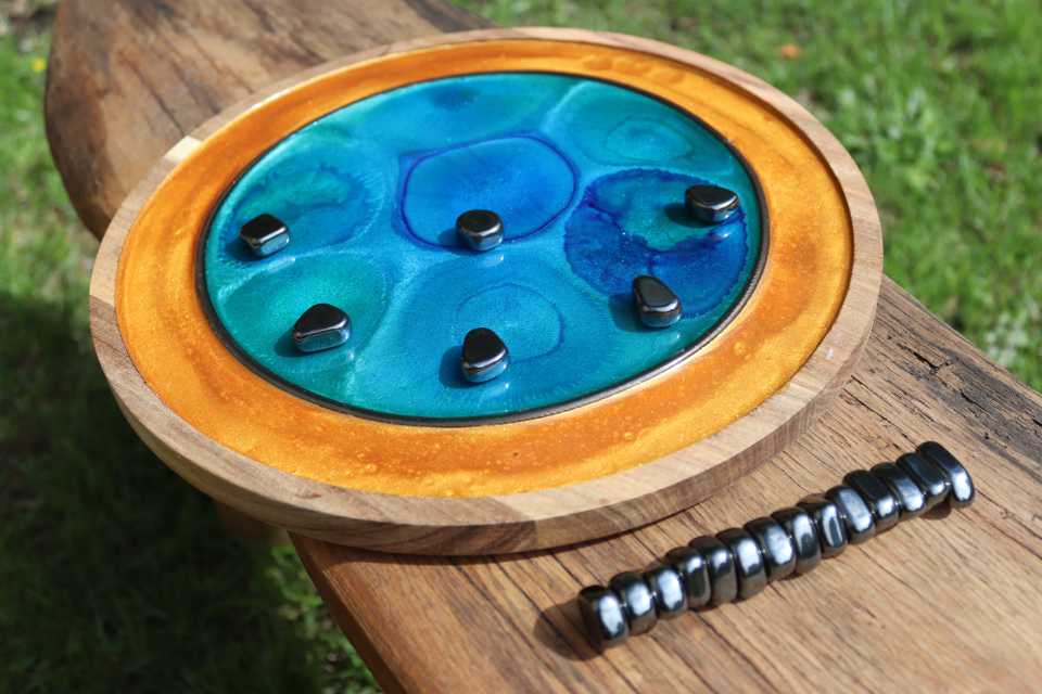 Blue Lagoons Magnetic Chess game